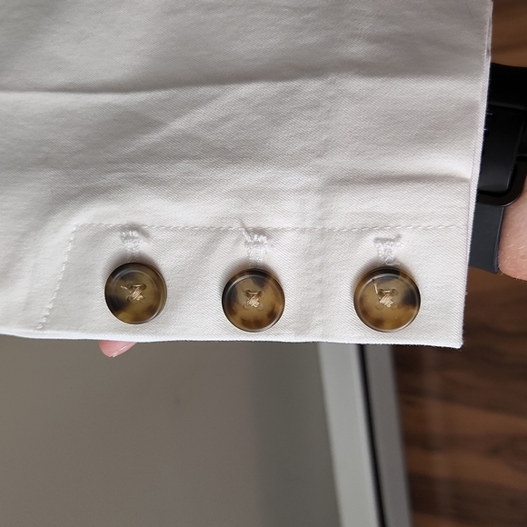 Loft Factory Skinny Ankle button leg Capri Size 10 - Picture 2 of 5